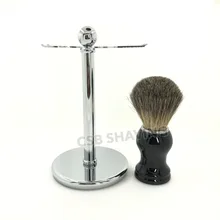 CSB барсук волос 20 мм набор для бритья Металлическая Ручка кисти и стойка для бритвенного станка