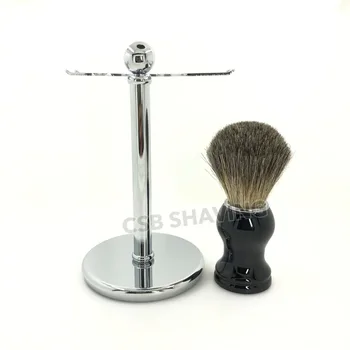 

CSB Badger Hair 20mm Shaving Brush Set Metal Handle Brush and Razor Stand