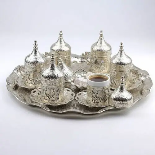 Turkish Arabic Ottoman Coffee Espresso Serving Cup Saucer Set فنجان القهوة