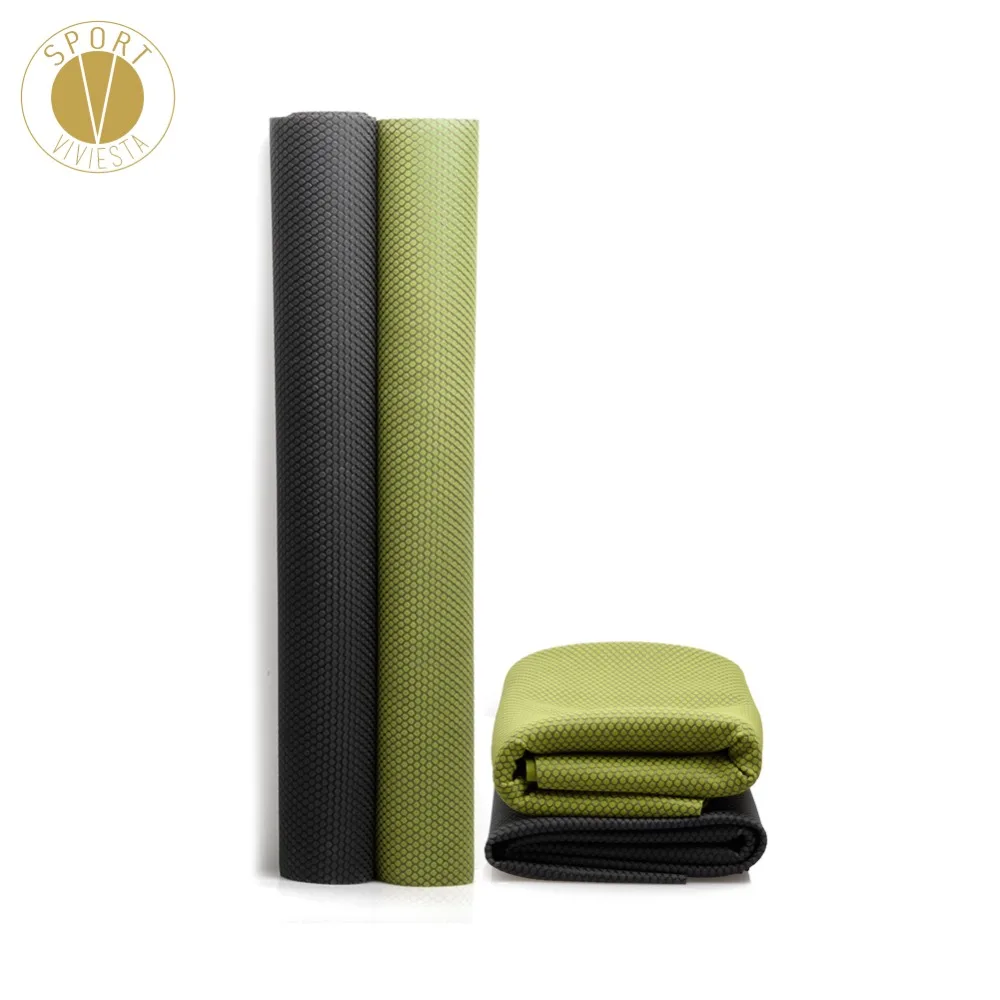 1.5mm Natural Rubber Foldable Travel Yoga Mat Eco Friendly Portable