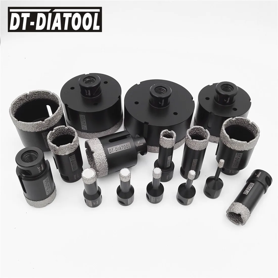 Vacuum Brazed Diamond Dry Drill core Bits 5/8 11 Thread Drilling bits