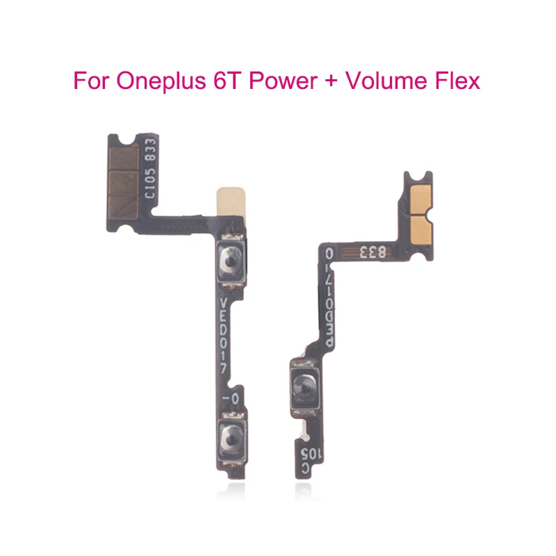 Witrigs Power Button Volume Button Flex Cable For OnePlus 33T 5 5T 6 6T 7 Pro Mute Volume Key Connector Ribbon Replacement (3)