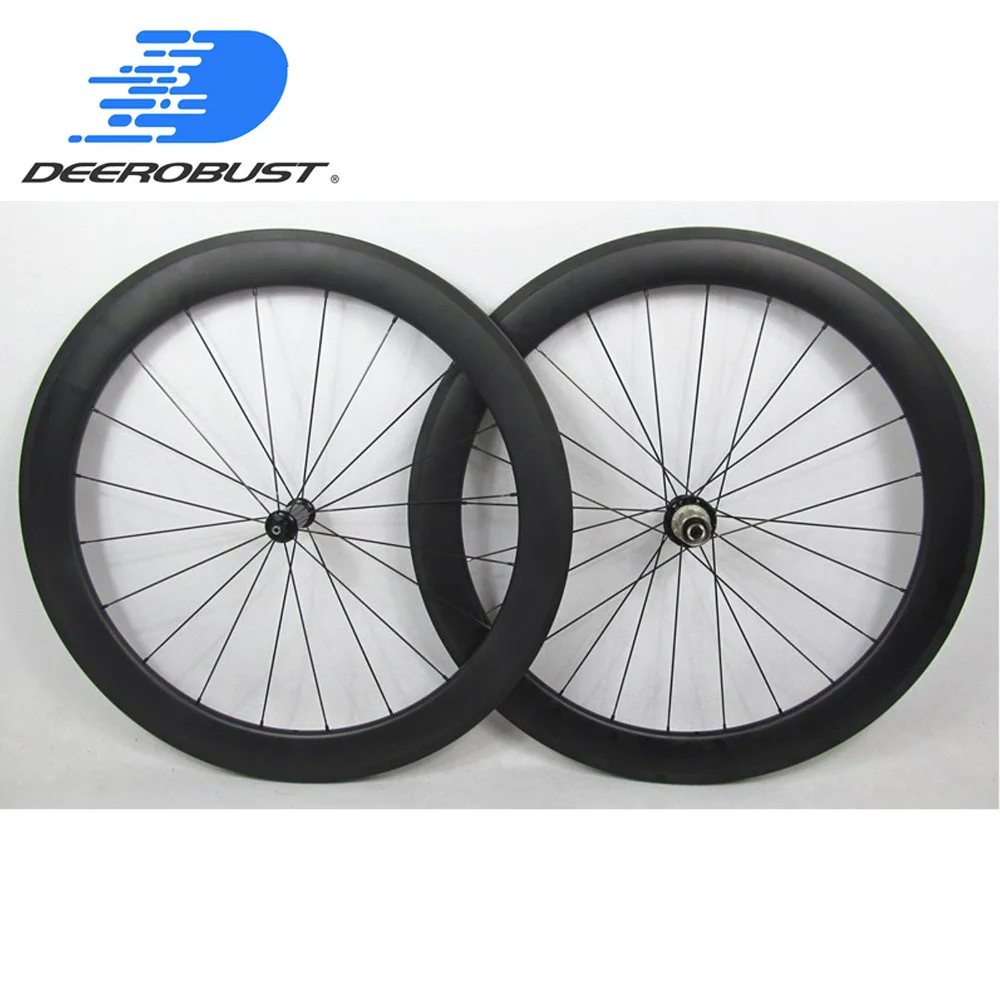 

Straight Pull 700c 60mm x 23mm Carbon Wheels Tubular Road Bike Wheels Bicycle Wheel Powerway R36, Bitex BX305 hubs 20 24 Holes