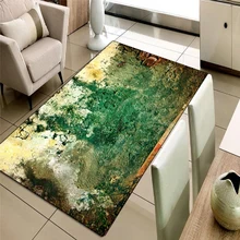 Else зеленый желтый винтажный Настенный Дизайн 3d принт Нескользящая микрофибра для гостиной декоративный современный моющийся коврик