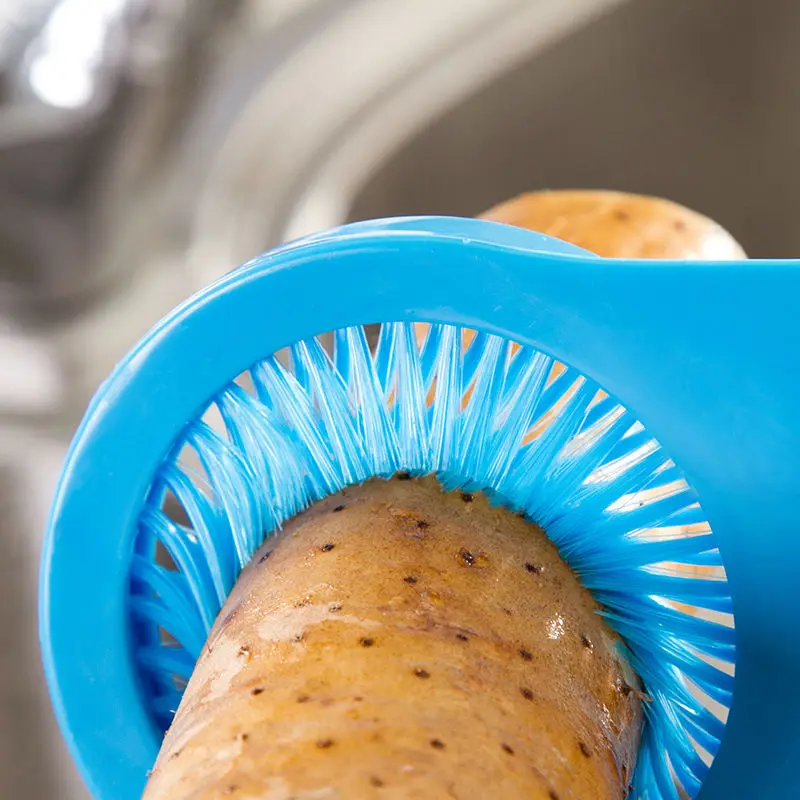 YIBO Creative corn cleaning brush cuisine vegetable surface cleaning brush cucumber round potato brush kitchen vegetable tool