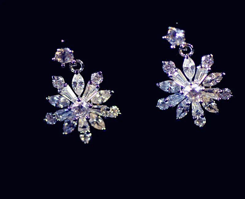 Новинка 2021 серьги из серебра 925 пробы с кристаллами от Swarovski оптовая продажа