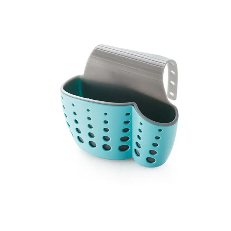 Babelin Полезная присоска для раковины полка для мыла губка сливная стойка кухонный инструмент для хранения присосок - Цвет: Синий