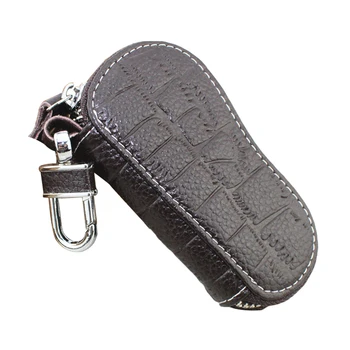 

Fashion Faux Leather Car Key Bag Holder Keychain Ring Case Wallet for Men Women