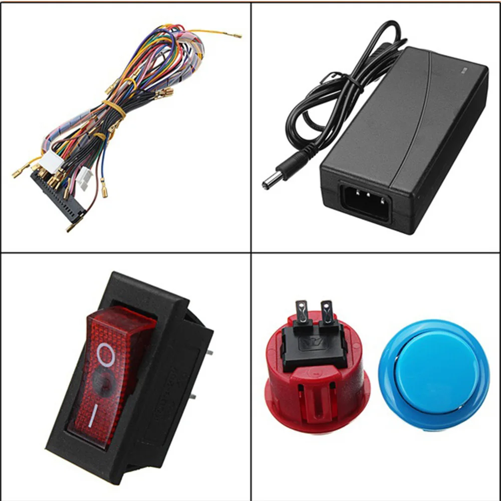 Pandora Box 5S 1299 Игровой Набор DIY аркадный набор Джойстики с нажимными буттонами