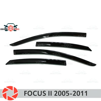 

Window deflector for Ford Focus 2 2005-2011 rain deflector dirt protection car styling decoration accessories molding