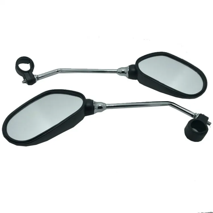1Pair Bicycle Handlebar Rear View Mirror Wide Range Bike Mirrors Sight Reflector Adjustment LeftRight Two RearMirror1987 (5)