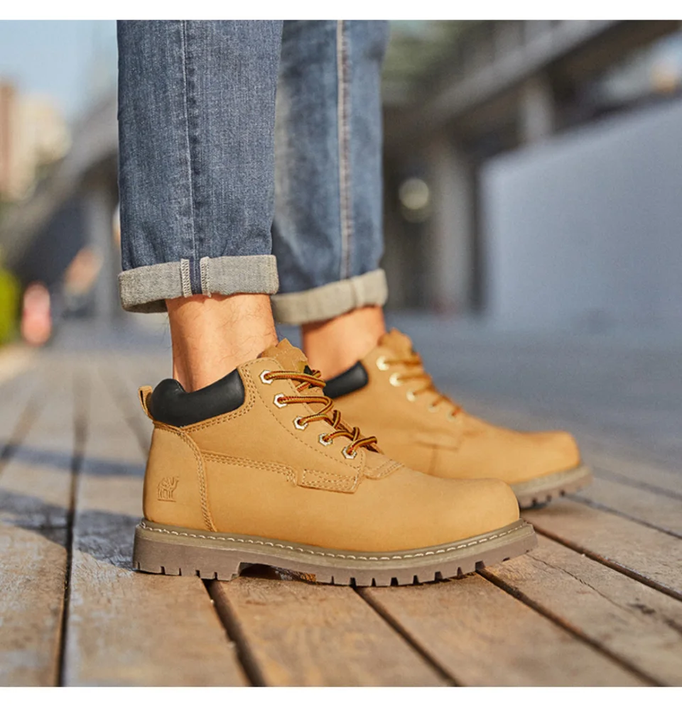 CAMEL рабочие мужские ботинки Rhubarb из натуральной кожи Повседневные ...