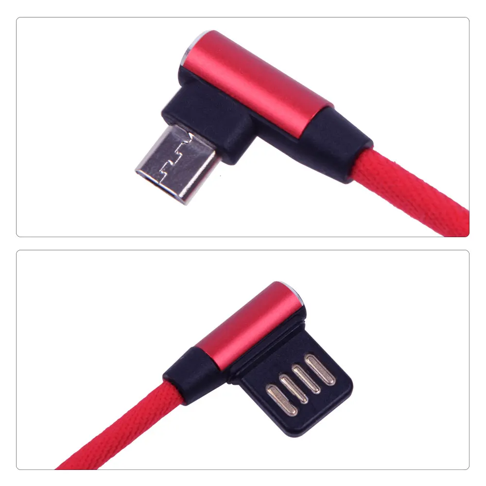 90 градусов Microusb угловой Быстрая зарядка Micro USB кабель для зарядки шнур кабели