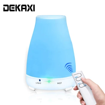 

DEKAXI 200ml Color Led Lights Ultrasonic Humidifier Aromatherapy Essential Oil Diffuser Cool Mist Maker With Remote Control