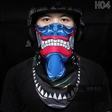 Осенне-зимний теплый для катания на лыжах маска череп Открытый ветрозащитный для езды холодный ловить флис треугольник шарф ожерелье-воротник велосипедная маска для лица