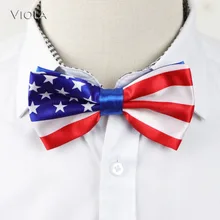 Американский национальный флаг Бабочка полиэстер Гладкий галстук-бабочка с принтом женская и мужская Бабочка взрослый галстук-бабочка для смокинга аксессуары для галстука подарок