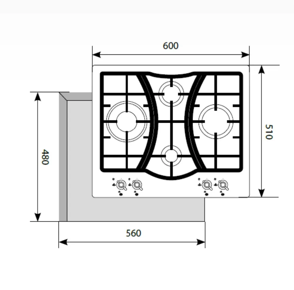 LEX GVE 643C IV газовая панель