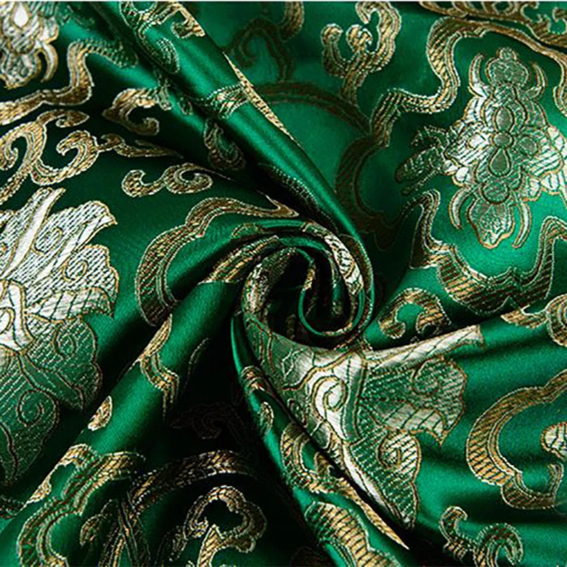 High quality imported American style green brocade fashion