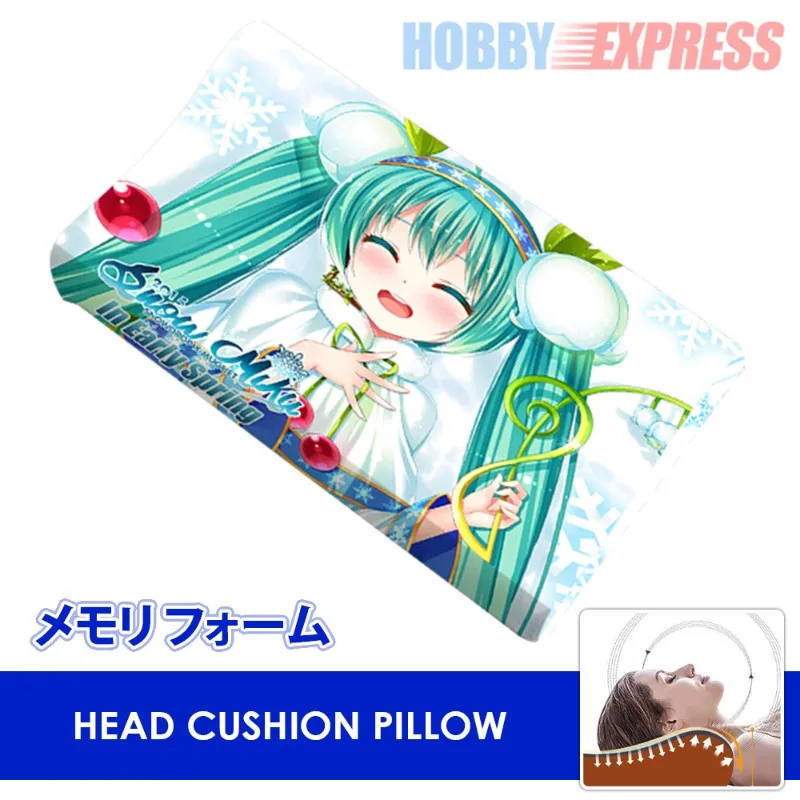 Hobby Express мягкий удобный подголовник из пены памяти аниме, Подушка-ячейки на рабочий день, Nekopara NGNL Zero Two Miku - Цвет: Miku