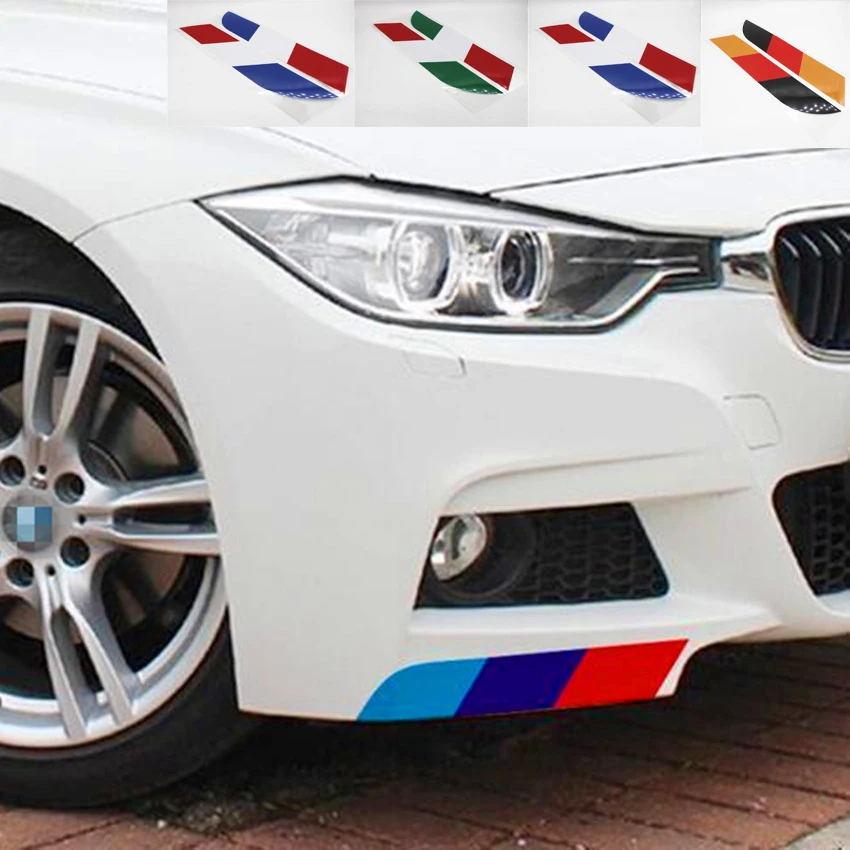 

2pcs 3 Color Germany Russia France Italy Car Flag Stickers Decal Styling For Benz BMW Audi Porsche Volkswagen OPEL Smart Ferrari