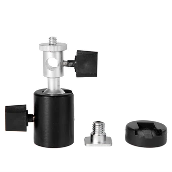 

Fotopal Light Stand Bracket C, 360 Swivel Flash 1/4 3/8 Tripod Umbrella Holder Light Stand Support Bracket C Ball Head