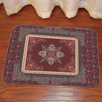 

Creative fashion door mat Retro background Vintage geometric printing Doormat Entrance carpet Floor Mat kitchen Rug anti-slip