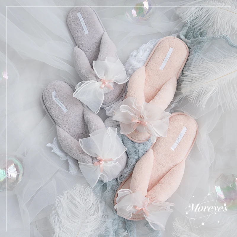 

4pairs lot Creative Pink grey velvet slippers Bridal shower Hen party Maid of honor ideas Bride gift Wedding bridesmaid gifts