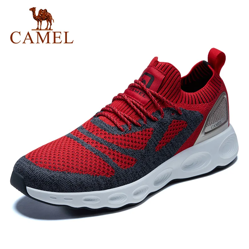 Мужские Легкие беговые кроссовки CAMEL из дышащей сетки модные спортивные с