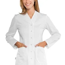 Белое пальто ESTETISCA или парикмахер