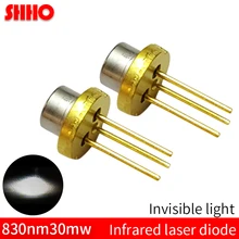High quality laser semiconductor TO18/diameter 5.6mm 830nm 30mw infrared laser diode IR sensor accessories invisible light tube