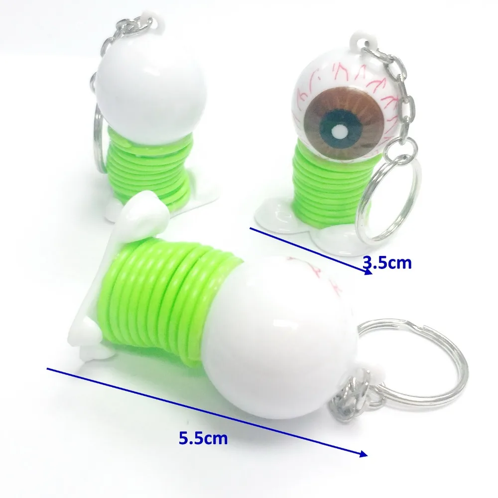 eye ball spring keychain -     17.5g