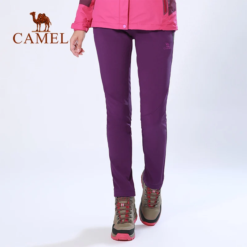 De las mujeres pantalones de senderismo al aire libre Softshell pantalones a prueba de viento impermeable de deporte de otoño invierno escalada táctica Trekking Pantalones