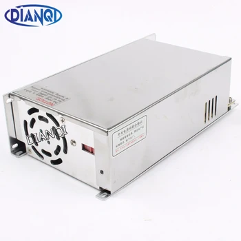 

DIANQI led power supply switch 600W 12v 50A ac dc converter Input 220v S-600w 12v switching power supply 50A S-600-12