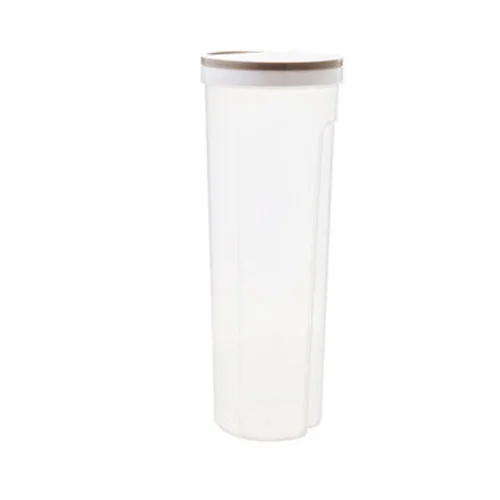

Cylinder Shaped Noodle Container Spaghetti Canister Cereal Crisper Grains Box Designed for storage of noodles and spaghetti