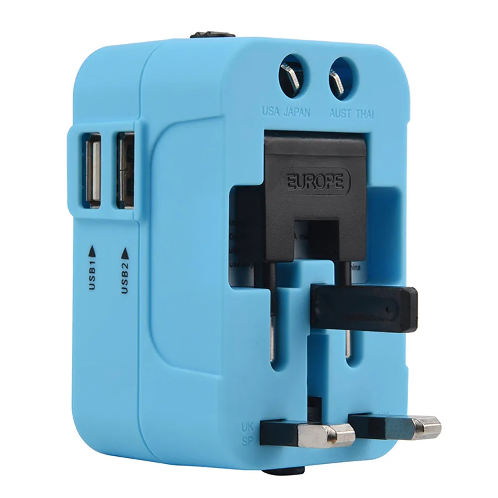 

Fast Charger Travel Wall Dual USB Convertor Wall Plug Power Mobile Phone Charger