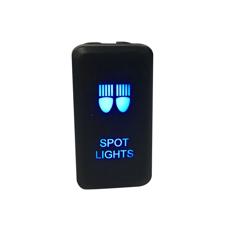 JanDeNing 12V Push Spot Lights LED blue Switch For Toyota Prado 150 Landcruiser photo