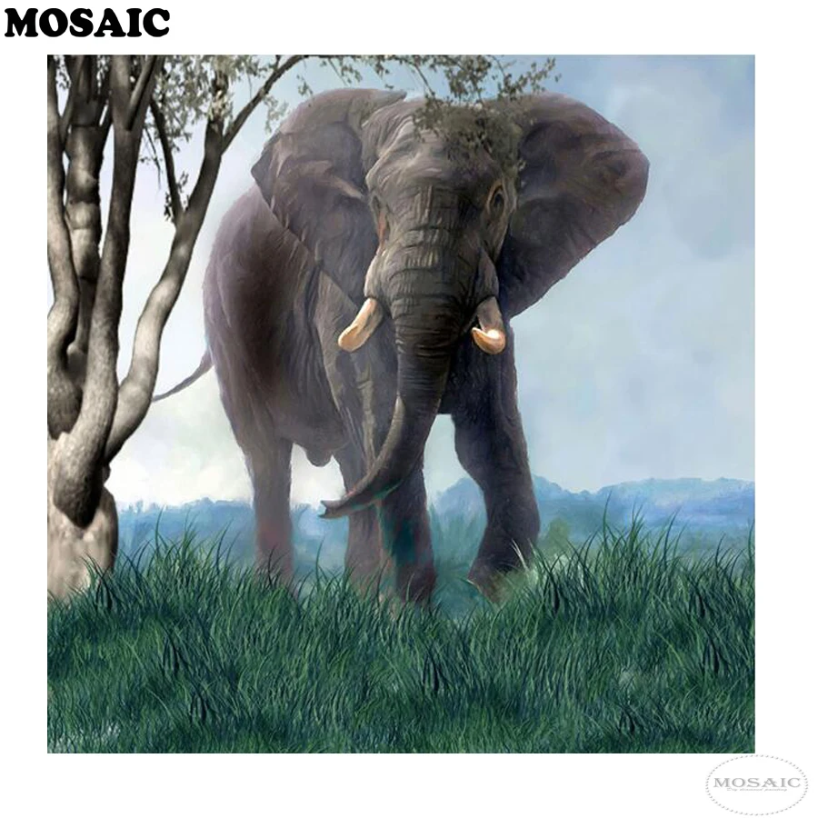 

New DIY 5D Diamond Painting Animal elephant Cross Stitch Diamond Embroidery Patterns Rhinestones,Diamond Mosaic home decor