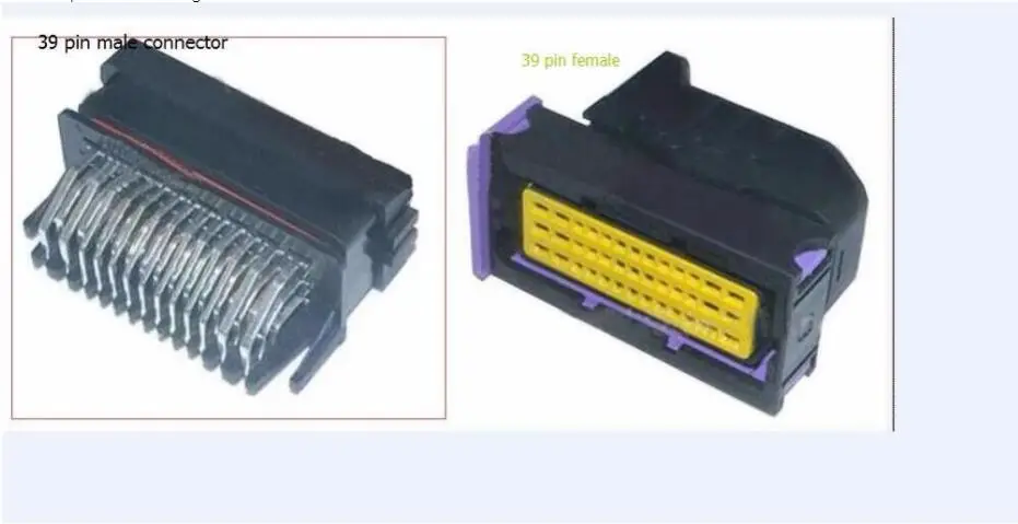 Бесплатная доставка высокое качество 39 pin ECU мужской и женский водонепроницаемый