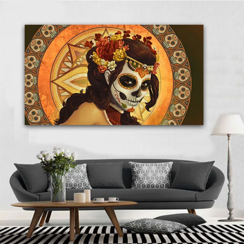 

GOODECOR Abstract Art Sexy Girl Printed Painting On Canvas Painting Posters For Living Room Home Decor Wall Art Frameless