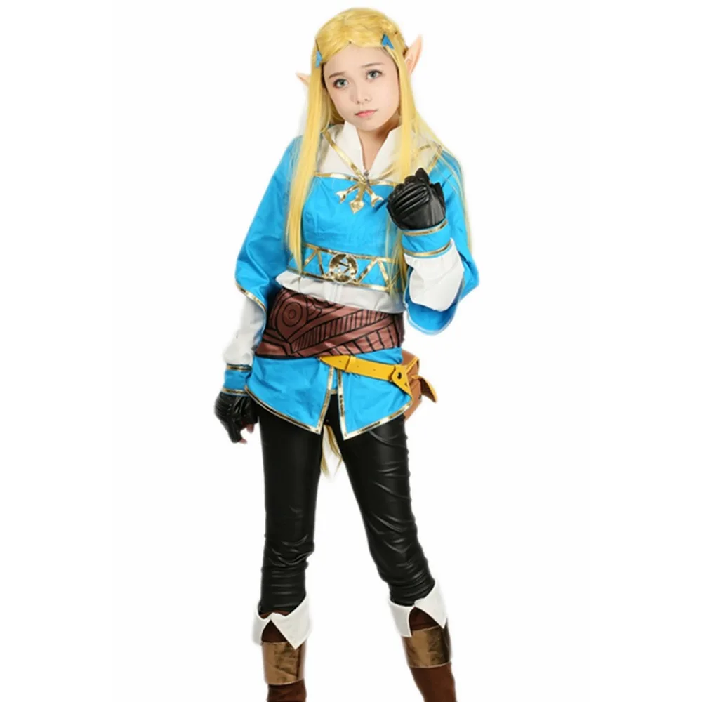 Coslive легенда о Зельде дыхание дикий принцесса Zelda Горячая игры Костюм Косплэй