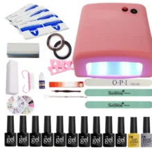 Гель-лак для ногтей Ar набор инструментов для маникюра УФ светодиодный светильник Сушилка цвета полировка Искусство DIY Набор лаков