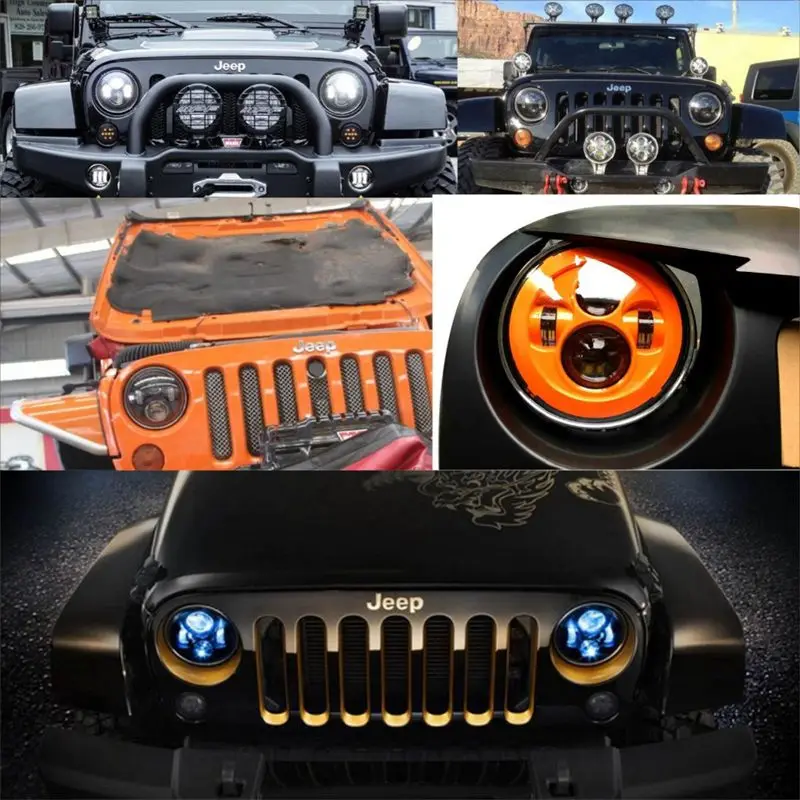 Marloo-Red-Blue-Orange-7-LED-H4-Headlight-Daymaker-Headlamp-For-Jeep-Wrangler-Lada-4x4-urban_