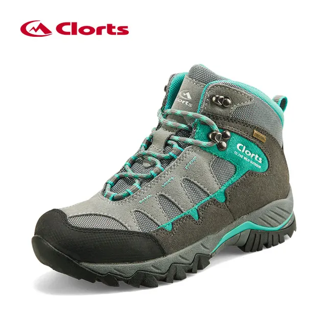 Clorts Women's Hiking Shoes Waterproof Sneakers Outdoor Tactical Shoes Genuine Leather Women Winter Hiking Boots HKM-823