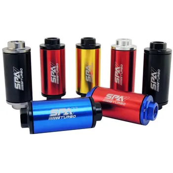 

E85 E100 reusable racing fuel filter AN -10 10AN AN10 8AN 8mm fittings included for racing 044 pre filter EFI carb 50 micron