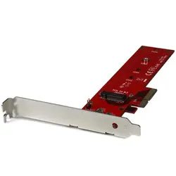 StarTech.com x4 PCI Express M.2 диск PCIe SSD адаптер, PCIe, M.2, полной высоты (low-profile), красный, CE, FCC, 5-50 °C