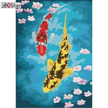 Современная Картина на холсте граффити художественные принты Золотая рыбка масляная живопись Современные настенные искусства и принты Декор для гостиной