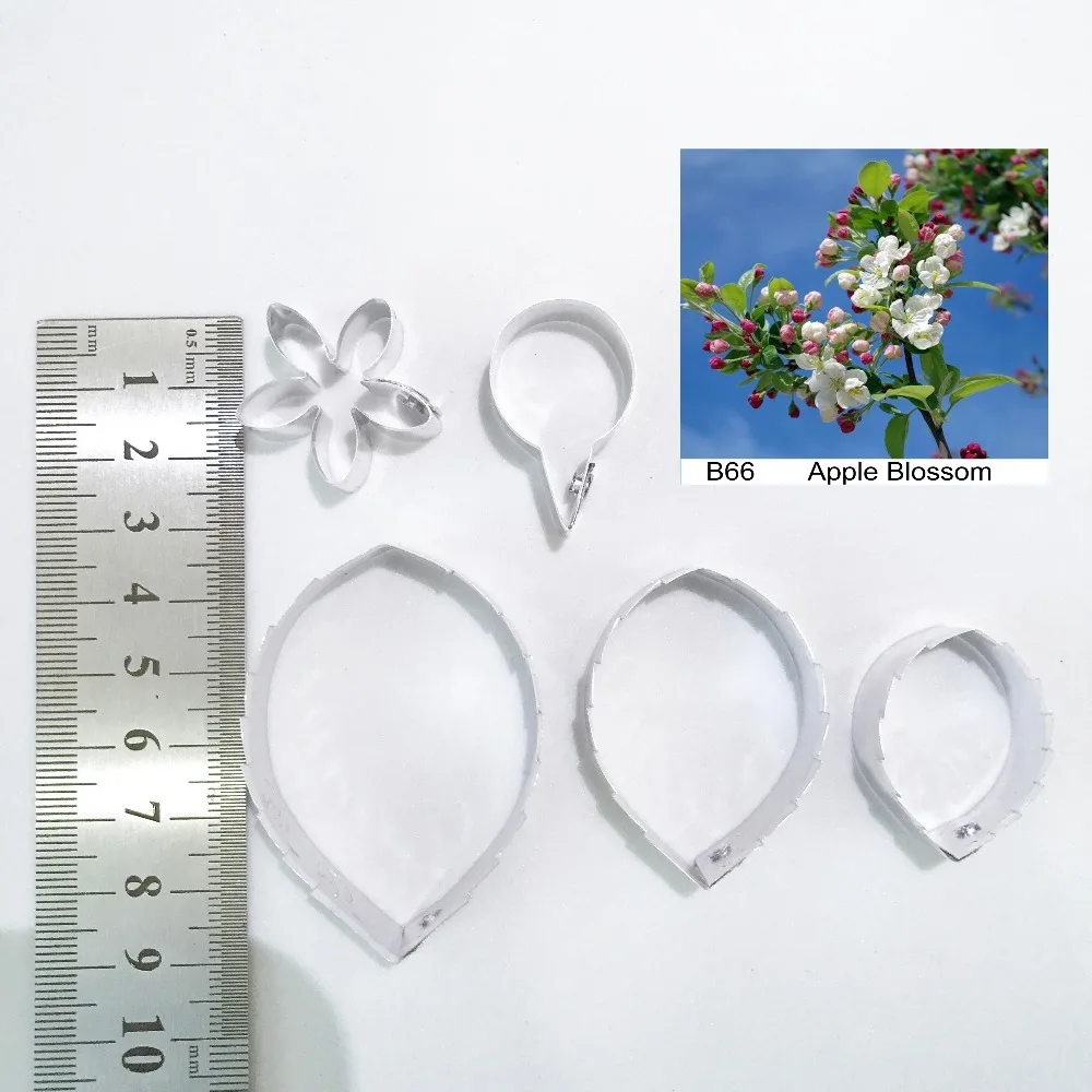 

apple blossom Petal and Leaf Full Set Cutters, Sugarcraft cutters,flower cutter, sugarcraft tools, Clay tools,Clay cutters