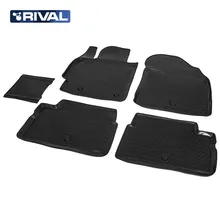 Для Toyota Corolla E150 2007-2013 Коврики в салон 5 шт./компл. полиуретан Rival 15702002