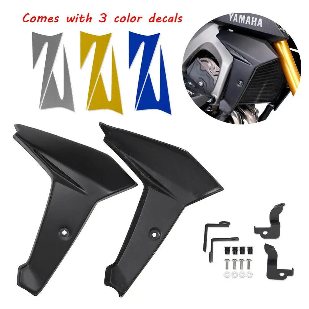 

For Yamaha FZ MT FJ 09 Radiator Side Panel Protector Cover Fairing 2014 2015 2016 MT09 FZ09 FJ09 MT-09 FZ-09 FJ-09 ABS Plastic