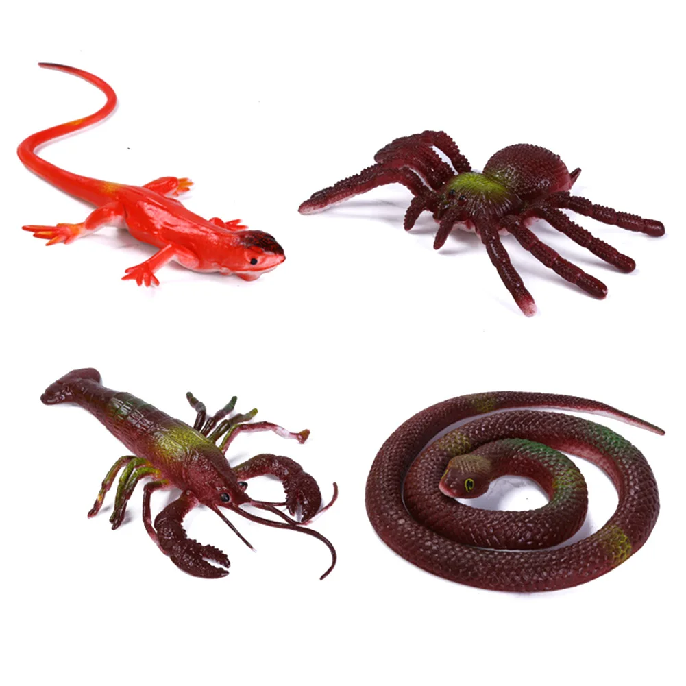 Kecil Mini Plastik Tokoh Hewan Kartun Hewan Merangkak Serangga